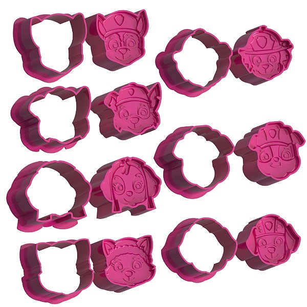 Rostinho Cachorrinhos Canina - Ejetor Modelador para Brigadeiro