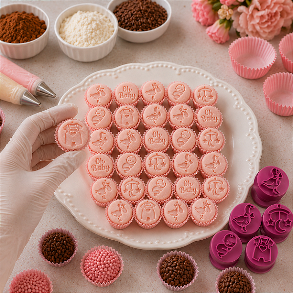 Carimbos para Doces Brigadeiro - Chá de Bebê 3
