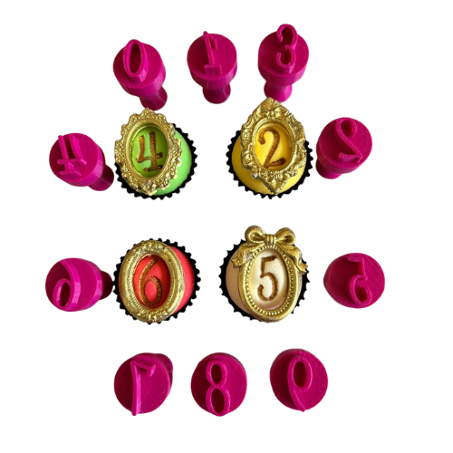 Carimbos para Doces Brigadeiro - Numerais 3