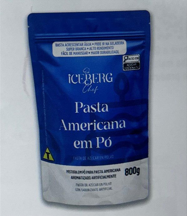 Pasta Americana Branca em Pó Iceberg - 800g