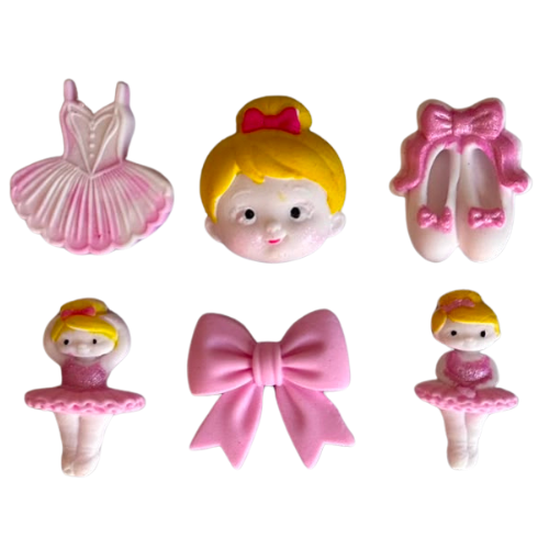 Molde de Silicone para apliques de Confeitaria - Bailarina