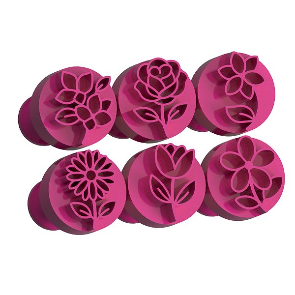Carimbos para Doces Brigadeiro - Flores 4