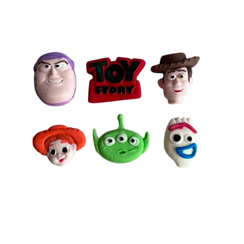 Molde de Silicone para apliques de Confeitaria - História de Brinquedos