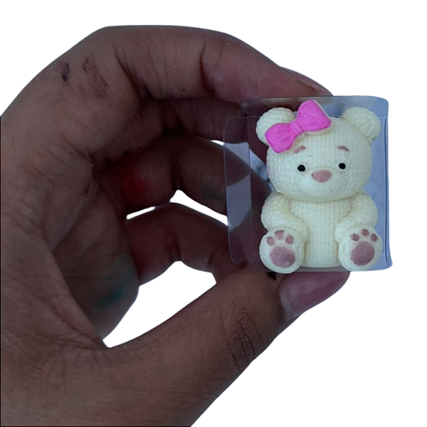 Molde para Apliques de Confeitaria - Ursinha Tricô