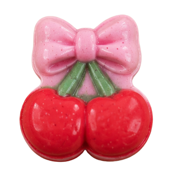 Molde para Apliques de Artesanato - Cereja com Laço