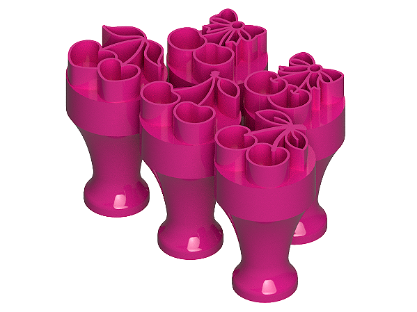 Kit 5 Carimbos para Brigadeiro - Cerejas