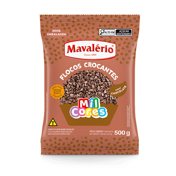 Flocos Sabor Chocolate Crocante 500g - Mavalério