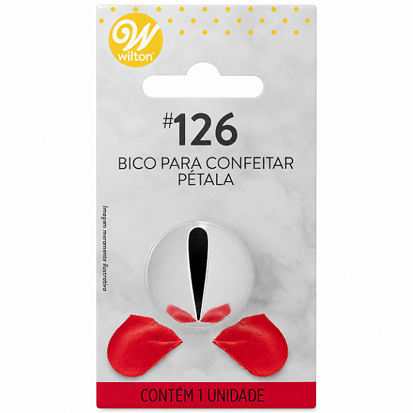 Bico para Confeitar - Tamanho G - Pétala 126 - Wilton