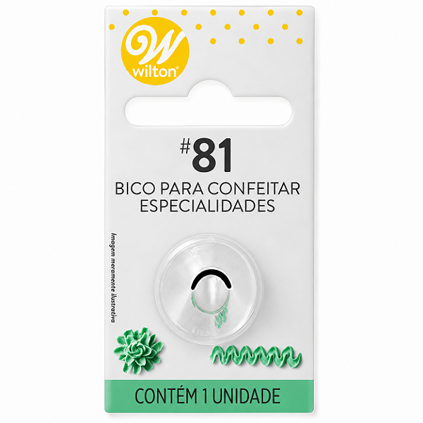 Bico para Confeitar - Tamanho P - Especialidade 81 - Wilton
