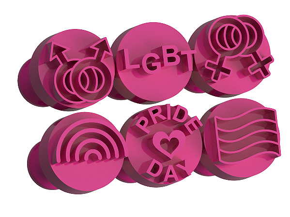 Carimbos para Doces Brigadeiros - LGBT