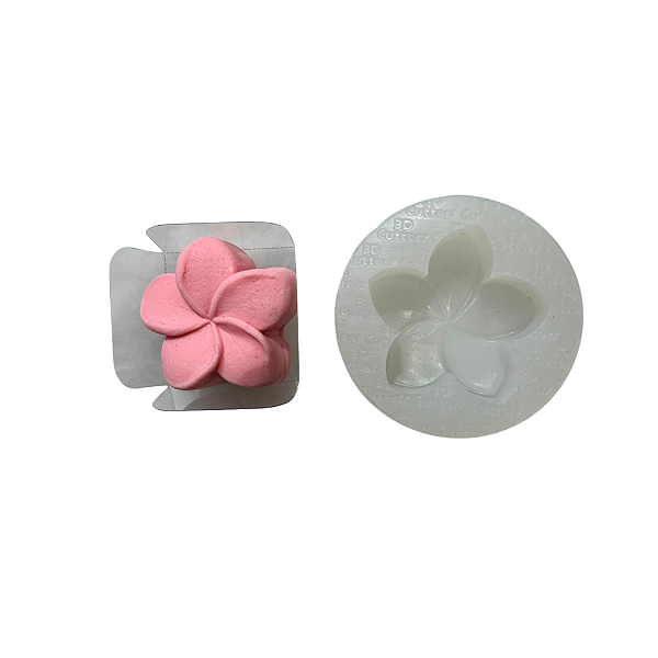 Molde de Silicone para apliques de Confeitaria - Flor Plumeria