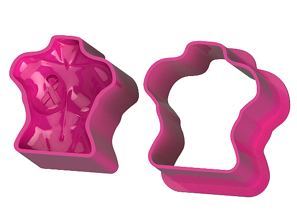 Torso Outubro Rosa - Ejetor Modelador para Brigadeiros
