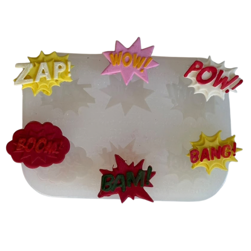 Molde de Silicone para apliques de Confeitaria - Expressões