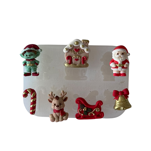 Molde de Silicone para Artesanato - Natal 3