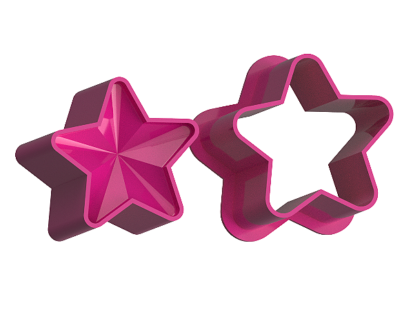 Estrelinha de Natal - Ejetor Modelador para Brigadeiros
