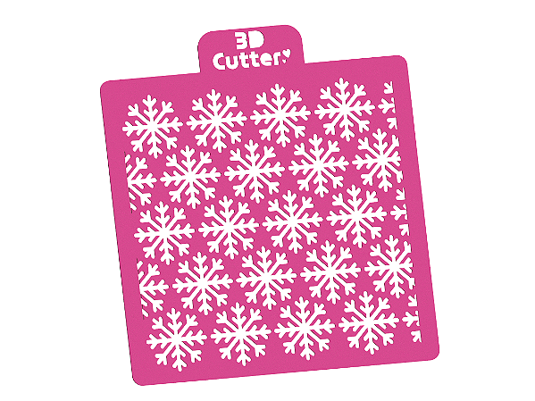 Stencil para Doces - Floco de Neve de Natal