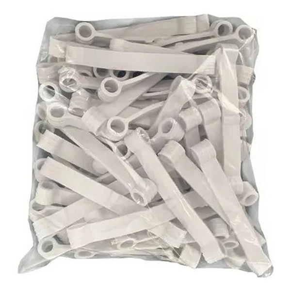 Kit 100 Tirantes Branco Lavadora Brastemp Consul 7kg A 12kg