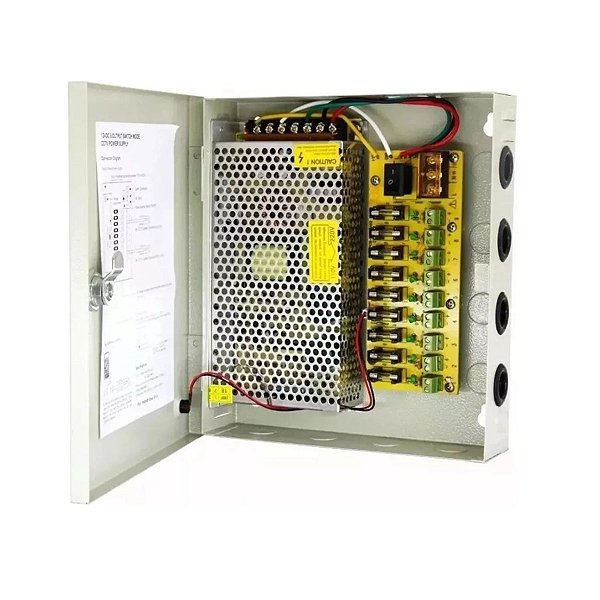 Fonte 5a Rack Organizadora Estabilizadora 12v 42w 4 Canais