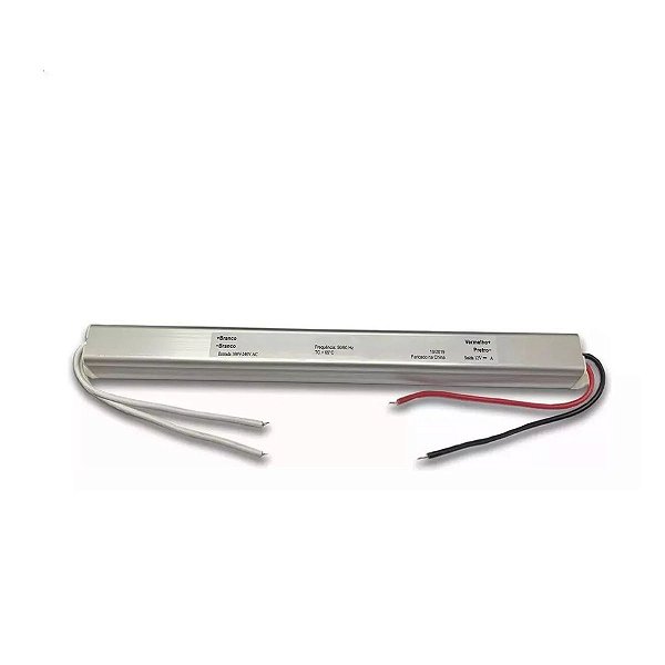 Fonte Slim Driver Para Perfil Fita De Led 12v 3a 36w