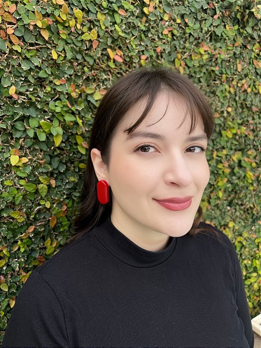 Brinco Long - Vermelho Cereja