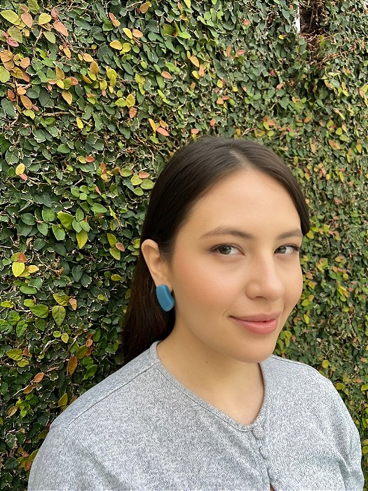 Brinco Shape - Azul Índigo