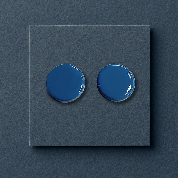 Brinco  Dot - Azul Índigo