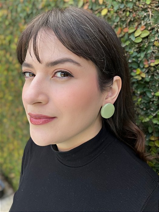 Brinco Dot - Verde Oliva