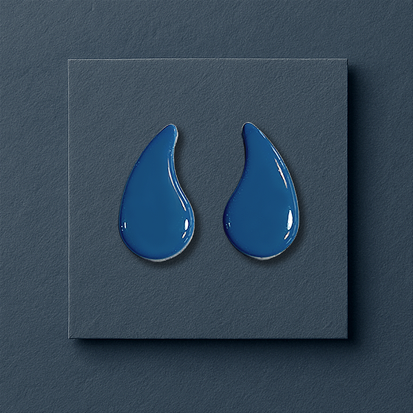 Brinco  Rit - Azul Índigo