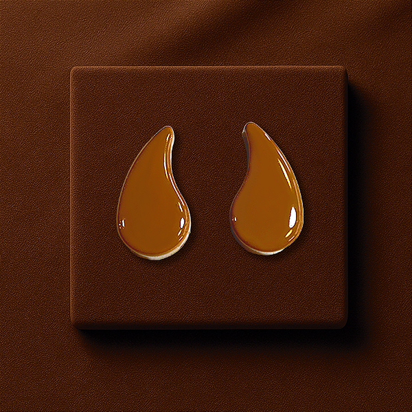 Brinco  Rit - Marrom Mocha