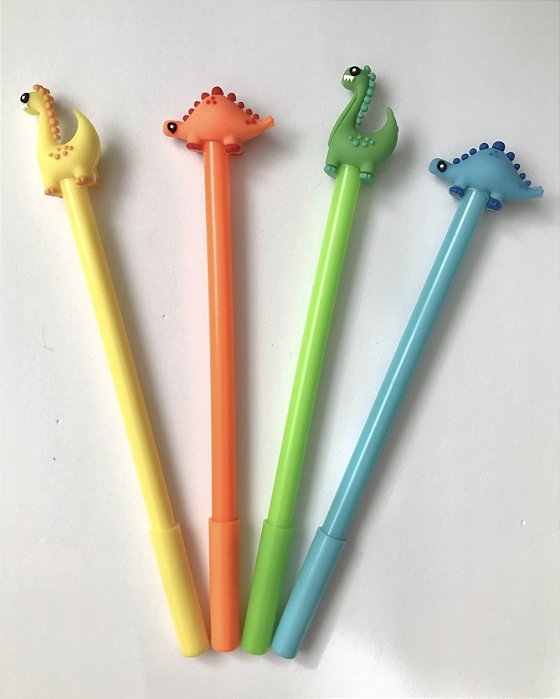 Caneta fofa dinossauro