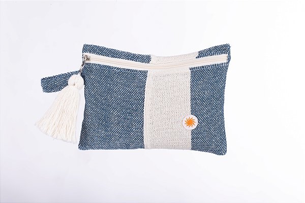 Carteira Tear Marinho Cru