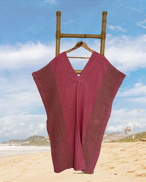 Kaftan MidiTear Rosa e Caqui