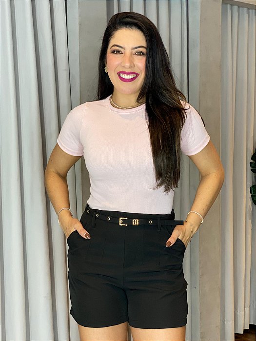 SHORT ALFAIATARIA CINTO ENCAPADO