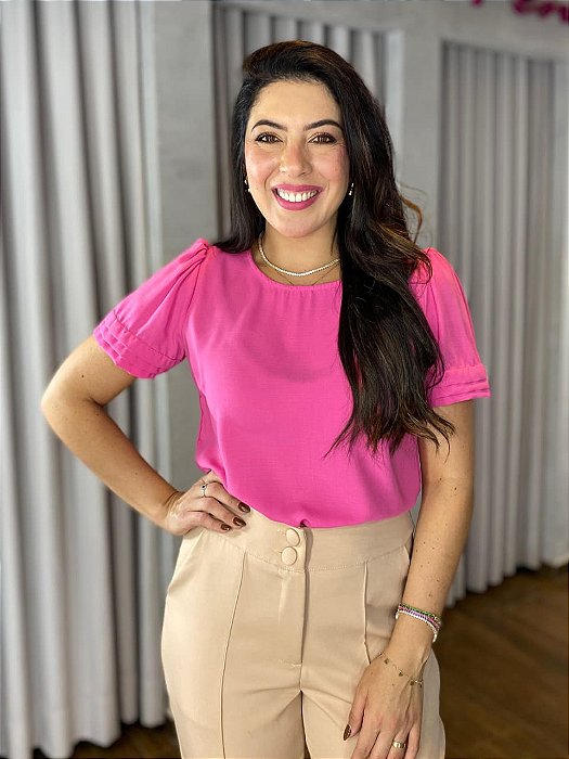 BLUSA MANGA PRINCESA PREGAS