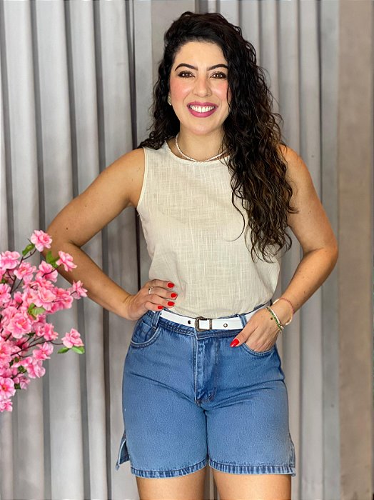 BERMUDA JEANS MEIA COXA