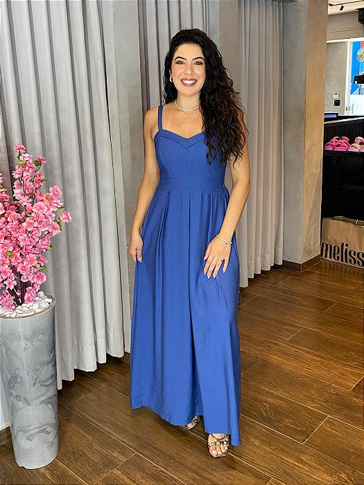 VESTIDO LONGO DECOTE CORAÇÃO
