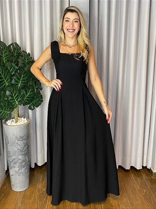 VESTIDO LONGO ALÇA LAÇO