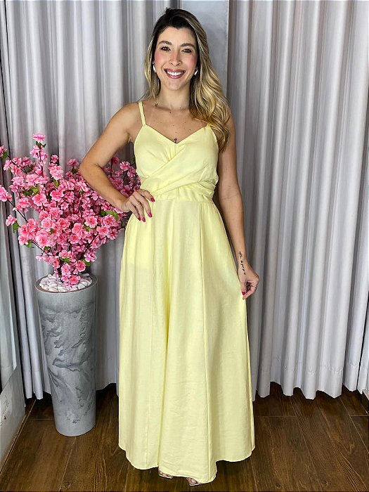 VESTIDO LONGO AMARRAÇÃO TRANSPASSE