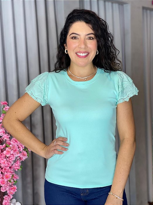 BLUSA MANGA BABADO GUIPIR