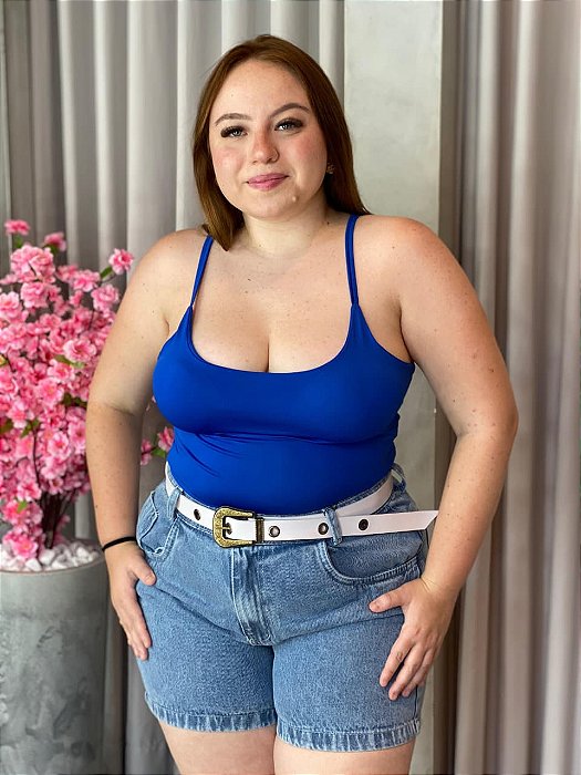 SHORT JEANS MARMORIZADO MIDSIZE