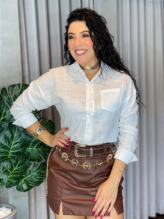 SHORT SAIA CORINO COM CINTO