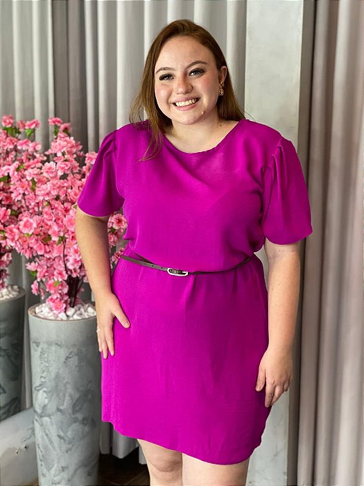 VESTIDO CURTO MANGA PRINCESA