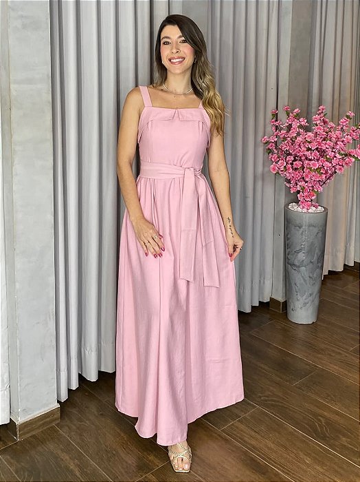 VESTIDO LONGO LAPELA