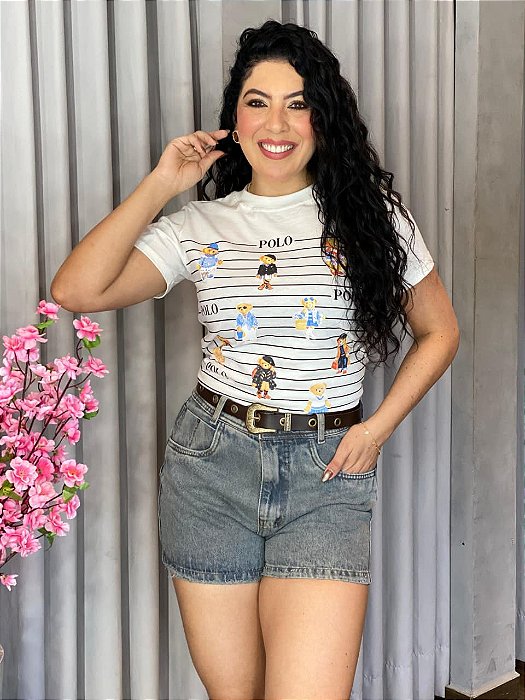 SHORT JEANS MOM CINTO