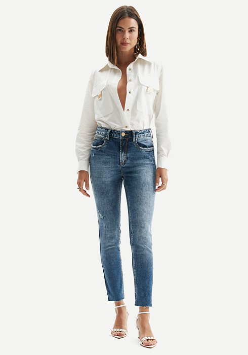 CALÇA JEANS LANÇA PERFUME DIANA