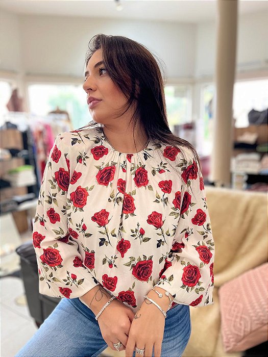 CAMISA LANÇA PERFUME ESTAMPADA