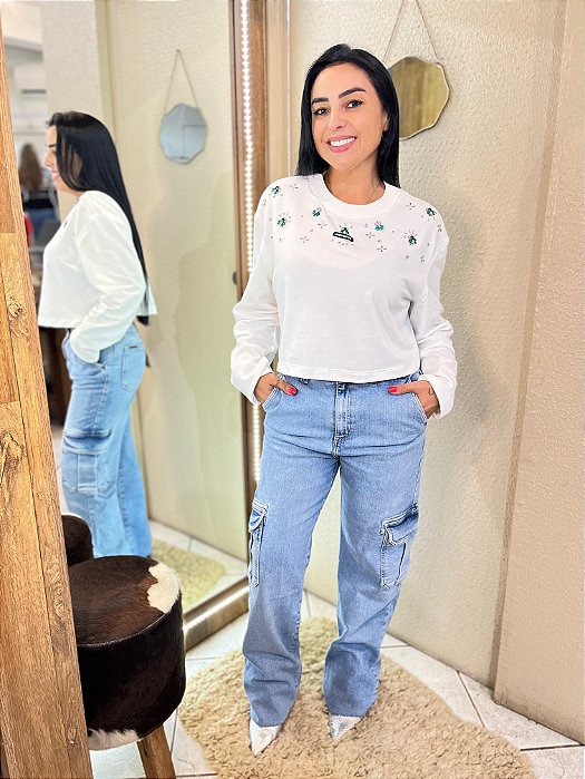 CALÇA CARGO JEANS JOHN JOHN