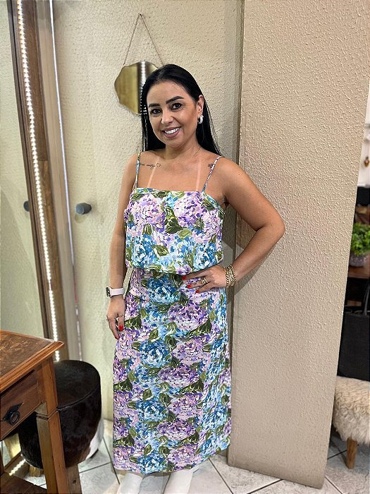 BLUSA ESTAMPADA DE ALÇA LEZ A LEZ