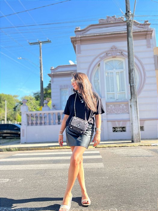 T-SHIRT PRETA TOUCH VIS JHN JOHN