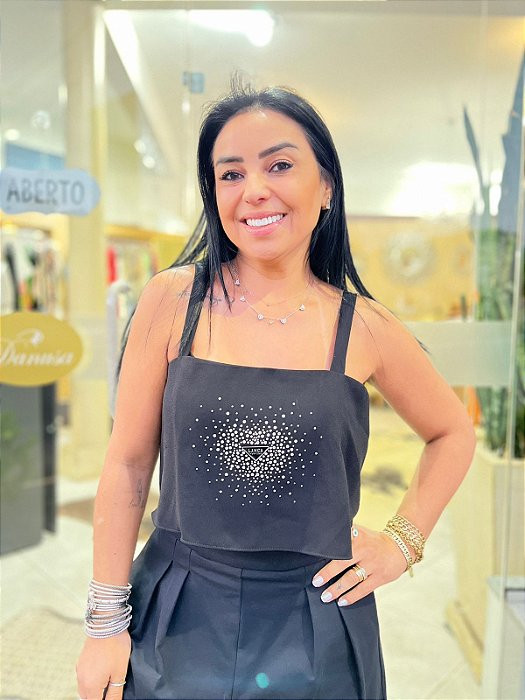 TOP CROPPED DE ALÇAS LANÇA PERFUME